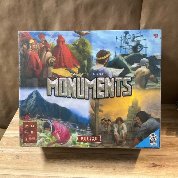 New! Martin Looij Monuments Game Deluxe Edition Keep Exploring Games Board - Picture 1 of 9
